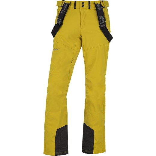 Męskie spodnie softshell KILPI RHEA-M RHEA-M Żółty (DUŻY ROZMIAR) Kilpi  4XL wyprzedaż Outdoorkurtki 