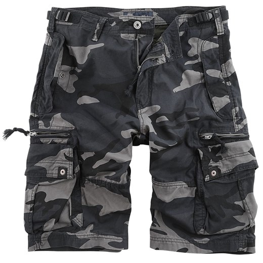 Vintage Industries - Gandor Short - Krótkie spodenki - Mężczyźni - kamuflaż (Dark Camo)  Vintage Industries XXL EMP