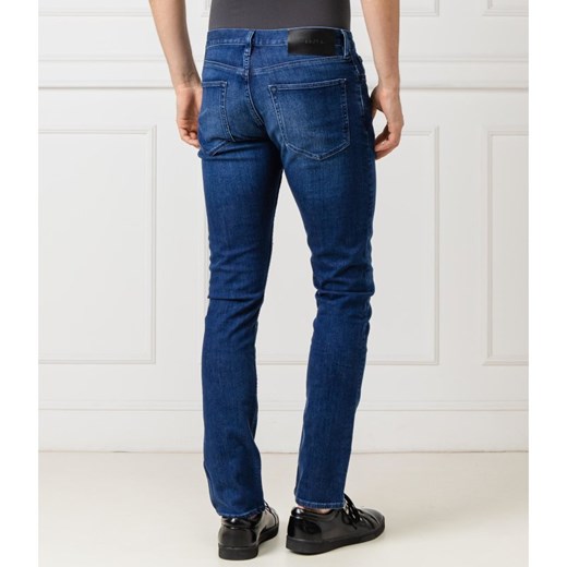 Niebieskie jeansy męskie Calvin Klein bez wzorów 