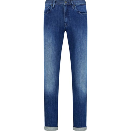 Calvin Klein jeansy męskie niebieskie bez wzorów 
