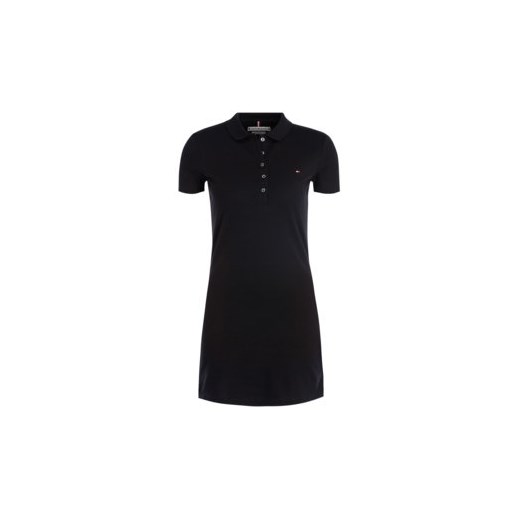 Tommy Hilfiger sukienka mini czarna prosta z krótkim rękawem 