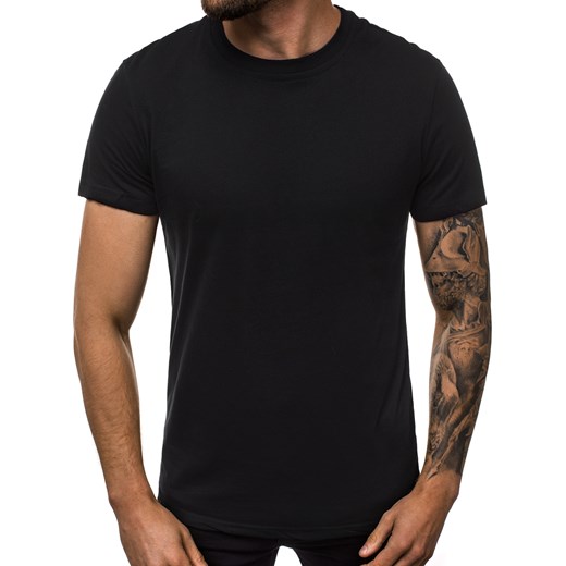 T-shirt męski Ozonee bez wzorów bawełniany 