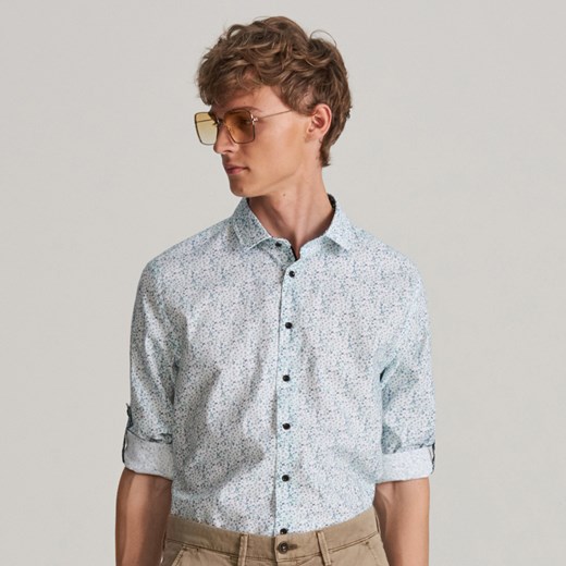 Reserved koszula męska w abstrakcyjnym wzorze casual 