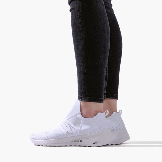 Buty sportowe damskie Arkk Copenhagen do biegania bez wzorów płaskie białe wiązane 
