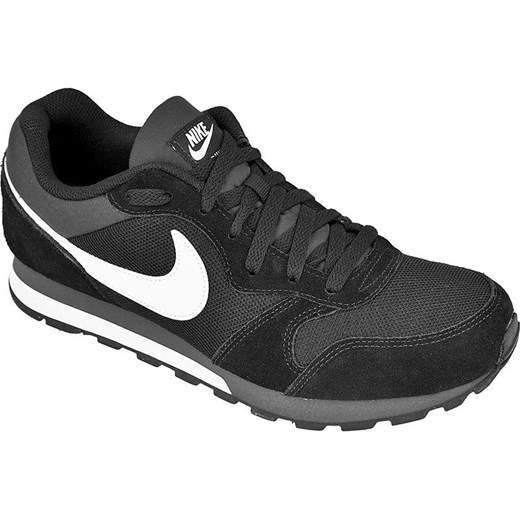 Nike buty sportowe męskie z zamszu sznurowane czarne 