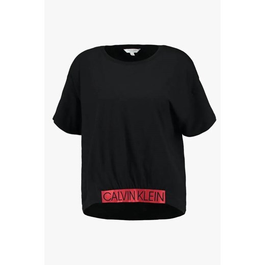 Calvin Klein czarna koszulka Cropped Tee PVH Black