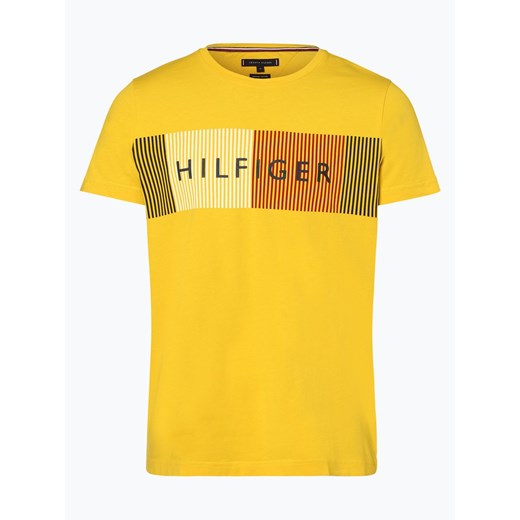 Tommy Hilfiger - T-shirt męski, żółty  Tommy Hilfiger S vangraaf