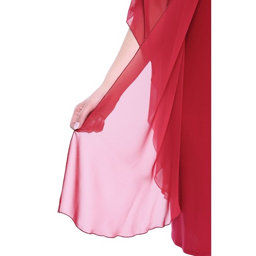 Sukienka w kolorze malinowego burgundu   48 Modne Duże Rozmiary
