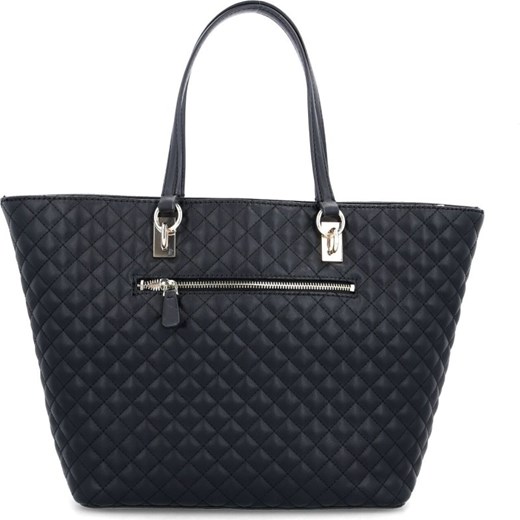 Shopper bag Guess elegancka czarna zdobiona do ręki 