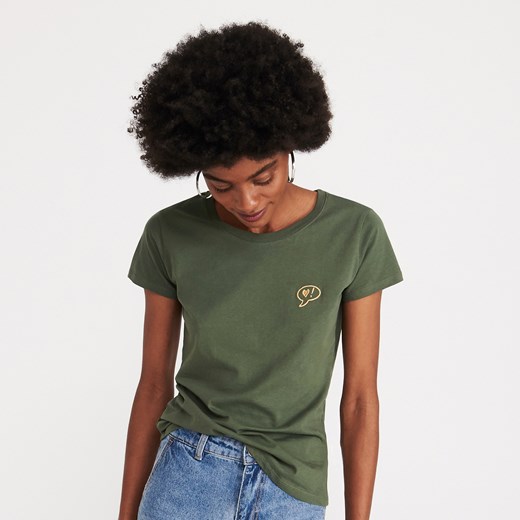 Reserved - T-shirt z bawełny organicznej - Zielony Reserved  XL 