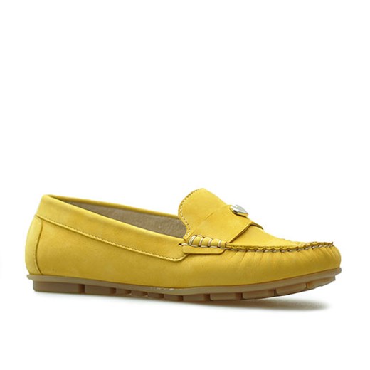 Mokasyny Karino 3143/070-P Żółte nubuk ze sklepu Arturo-obuwie w kategorii Mokasyny damskie - zdjęcie 68429913