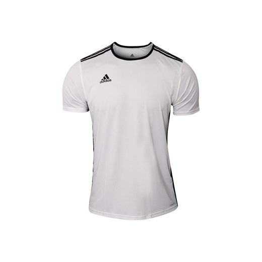 Koszulka sportowa biała Adidas w paski 