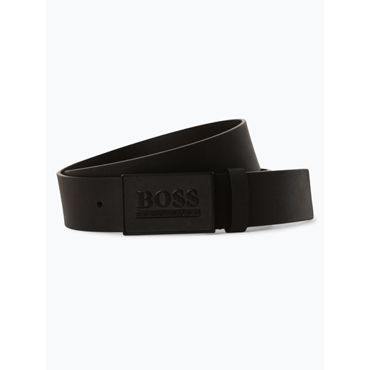 BOSS - Męski pasek skórzany – Boss_Icon-S1_Sz40, czarny Boss  85 vangraaf