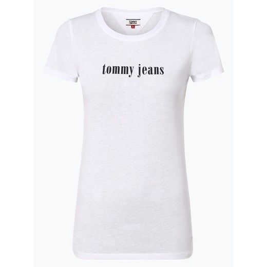 Tommy Jeans - T-shirt damski, biały Tommy Jeans  M vangraaf
