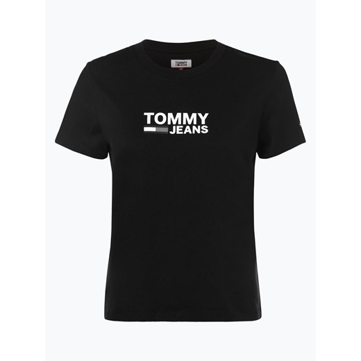 Tommy Jeans - T-shirt damski, czarny  Tommy Jeans XS vangraaf
