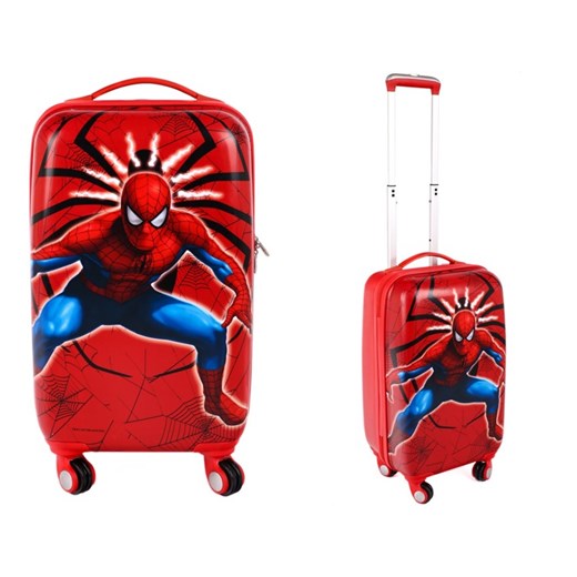 WALIZKA SPIDERMAN 40L WYTRZYMAŁA 4 KOŁA ABS W-SP1