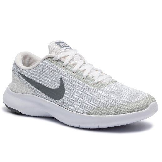 Buty sportowe damskie Nike dla biegaczy flex białe z tworzywa sztucznego 