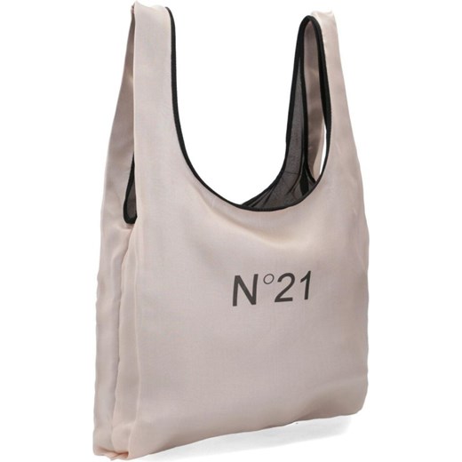 Shopper bag N21 młodzieżowa różowa na ramię mieszcząca a8 