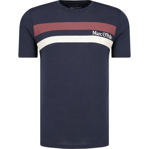 T-shirt męski Marc O'Polo niebieski z krótkim rękawem 