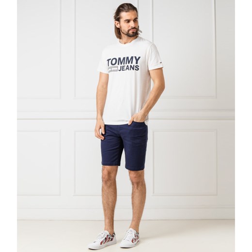 Spodenki męskie Tommy Jeans niebieskie bez wzorów 