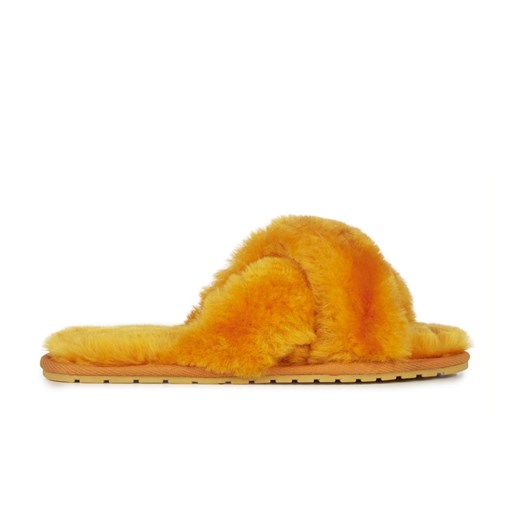 Kapcie damskie Emu gładkie pomarańczowe casualowe z tworzywa sztucznego 