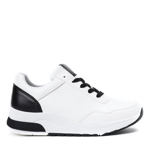 Białe sportowe buty z czarnymi wstawkami Rothina - Obuwie Royalfashion.pl  38 