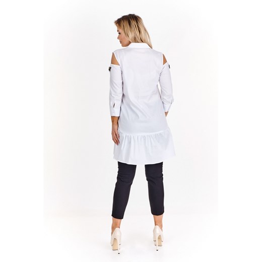 Asymetryczna bluzka koszulowa z odkrytymi ramionami Stella Vera 46 ptakmoda.com