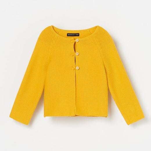 Reserved - Bawełniany sweter - Żółty  Reserved 104 