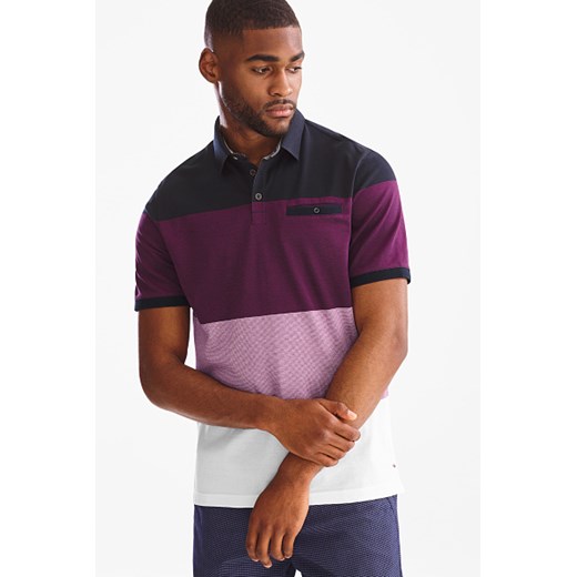 C&A Koszulka polo-w paski, Purpurowy, Rozmiar: S  Westbury Premium S C&A