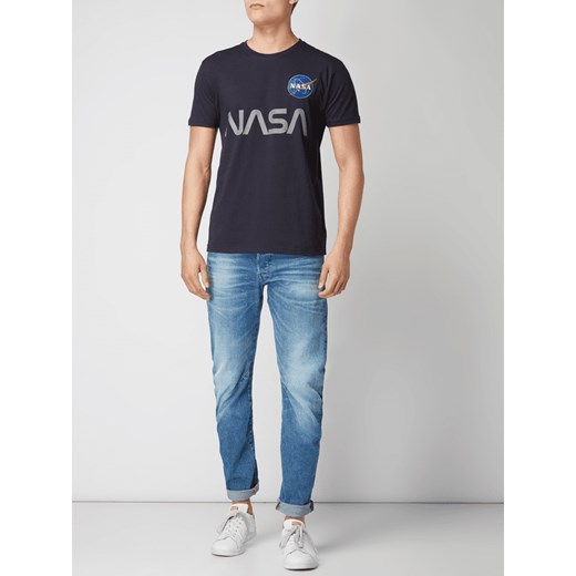 T-shirt z nadrukiem NASA Alpha Industries  M Peek&Cloppenburg 