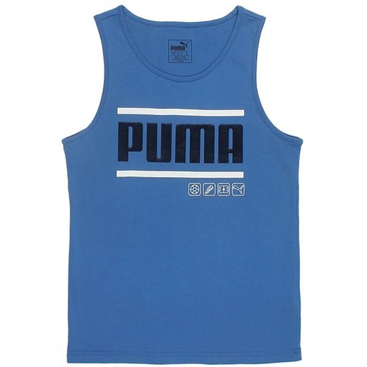 Niebieski t-shirt chłopięce Puma 
