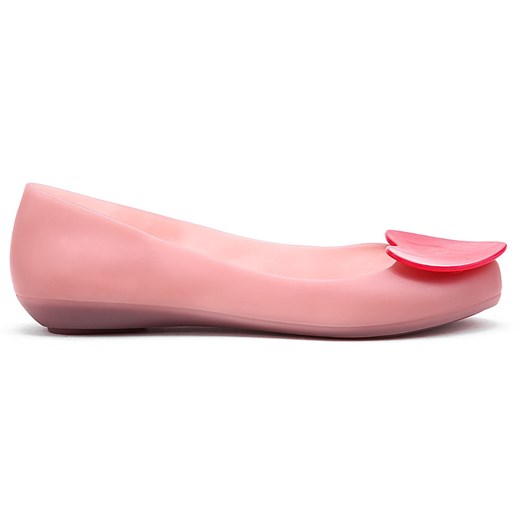 Pop Heart - Różowe Gumowe Baleriny Damskie - 32092 51338 mivo rozowy Baleriny