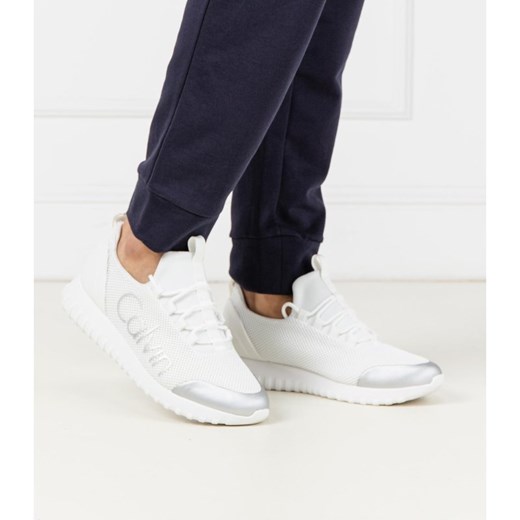 Buty sportowe męskie białe Calvin Klein z tworzywa sztucznego 