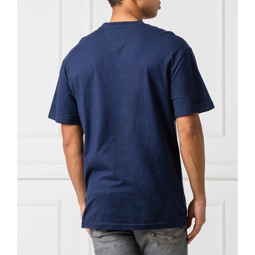 T-shirt męski niebieski Tommy Jeans casualowy 