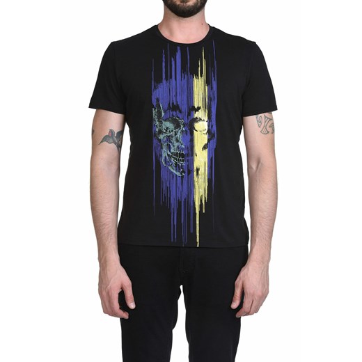 T-shirt ze zdobioną czaszką (2 kolory) - Just Cavalli L 900   L dantestore.pl