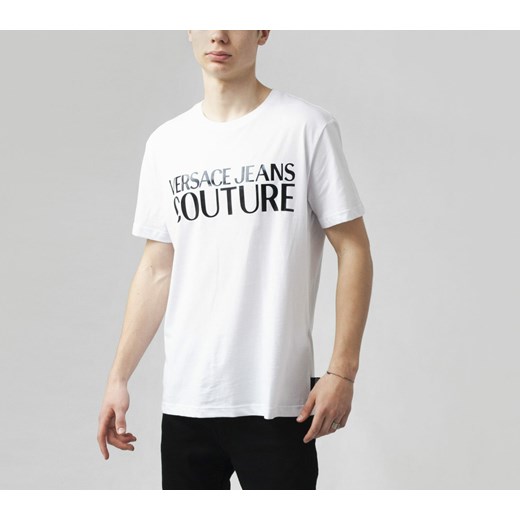 T-shirt z wypukłym logo - Versace Jeans Couture L 003   L dantestore.pl