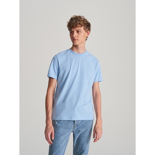 Reserved - Gładki T-shirt - Niebieski Reserved  XL 