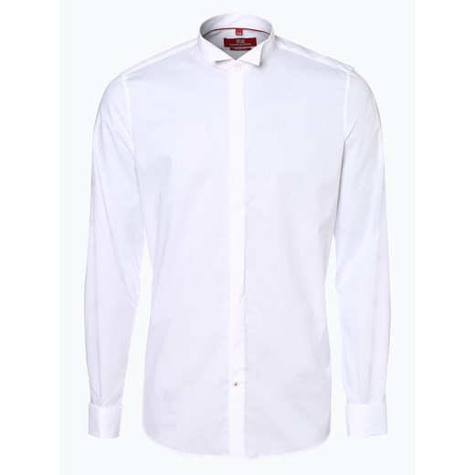 Finshley & Harding London - Koszula męska z wywijanymi mankietami, biały