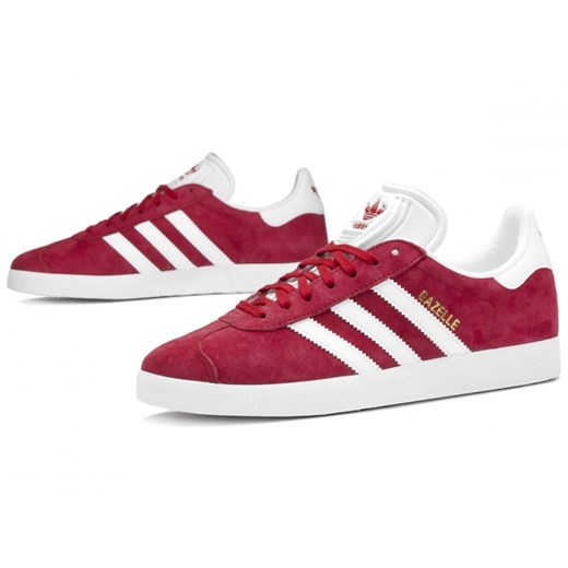 Trampki męskie czerwone Adidas gazelle sportowe na wiosnę 