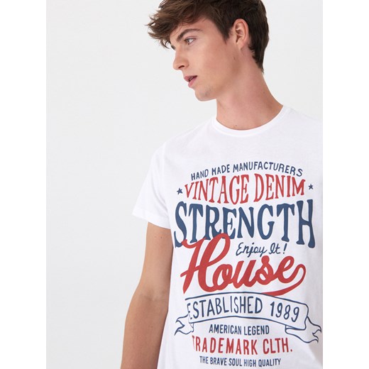 House t-shirt męski z krótkimi rękawami 