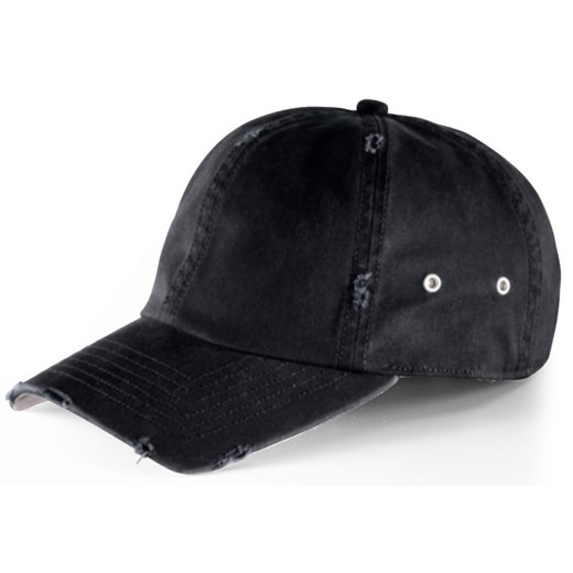 Action Squared Czarny - czapka z daszkiem czapki-co czarny bawełniane