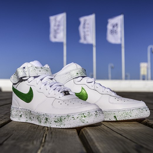 Buty sportowe damskie Nike do biegania air force sznurowane na wiosnę 