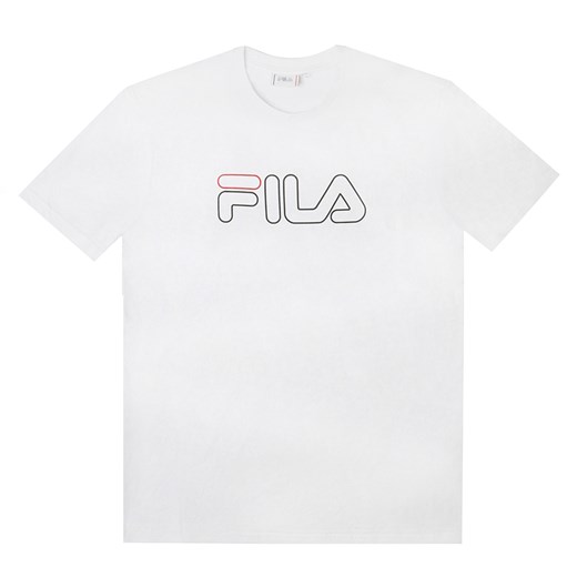 Koszulka sportowa Fila biała z napisami 