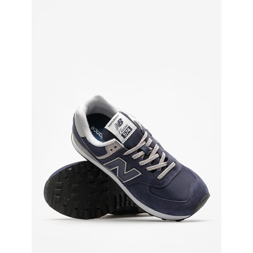 Buty sportowe męskie niebieskie New Balance new 575 zamszowe jesienne sznurowane 