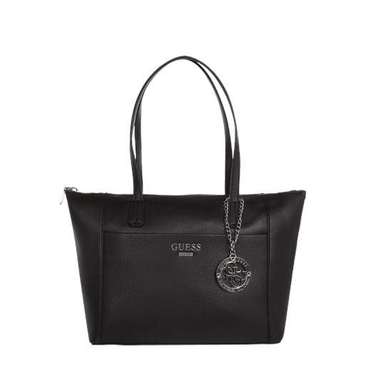 Shopper bag Guess czarna bez dodatków na ramię duża 