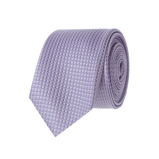 Krawat z jedwabiu z tkanym wzorem  Olymp One Size Peek&Cloppenburg 