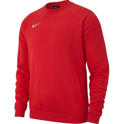 Bluza męska Nike CRW FLC TM CLUB19 czerwona bez kaptura Nike  XL wyprzedaż kajasport.pl 
