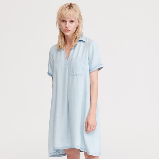 Reserved - Denimowa sukienka z Tencelu™ - Niebieski  Reserved M 