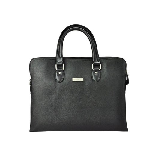 Shopper bag Pierre Cardin duża matowa czarna biznesowa 