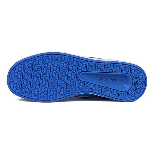 Buty sportowe dziecięce Adidas wiązane niebieskie bez wzorów 